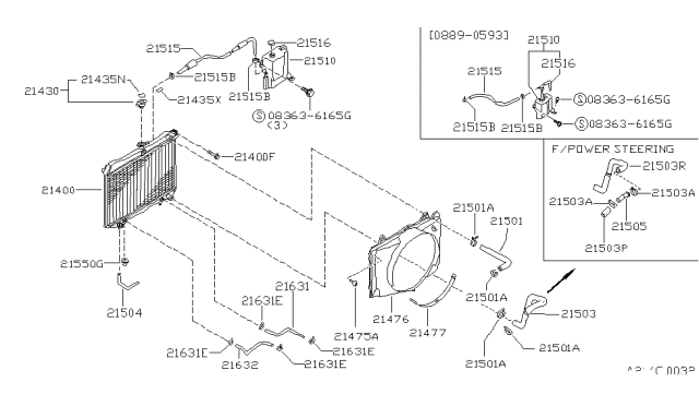 1993 Nissan Hardbody Pickup (D21) Tank Assy-Reserve Diagram for 21710-3B000