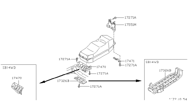 1989 Nissan Hardbody Pickup (D21) Fuel Tank Diagram 2