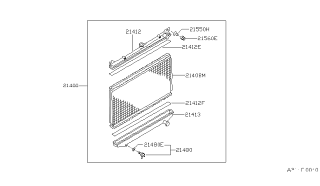 1992 Nissan Hardbody Pickup (D21) Radiator,Shroud & Inverter Cooling Diagram 9