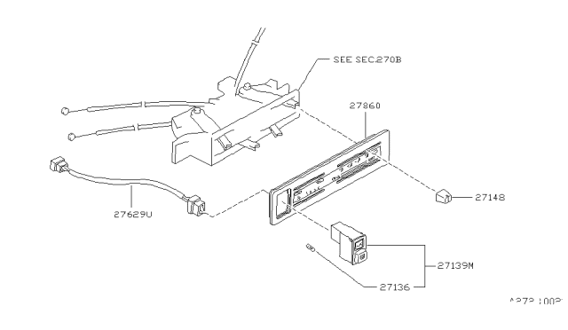 1986 Nissan Hardbody Pickup (D21) Control Unit Diagram