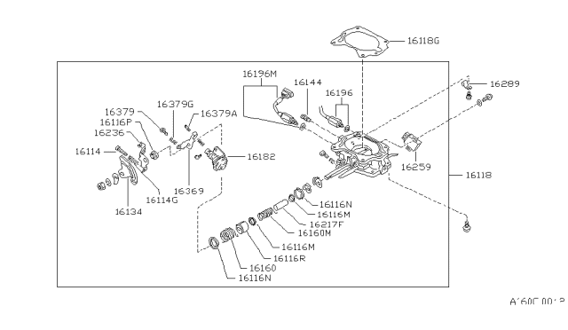 1987 Nissan Hardbody Pickup (D21) Carburetor Diagram 6