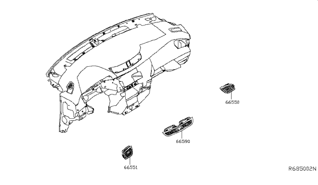 2019 Nissan Rogue Ventilator Diagram