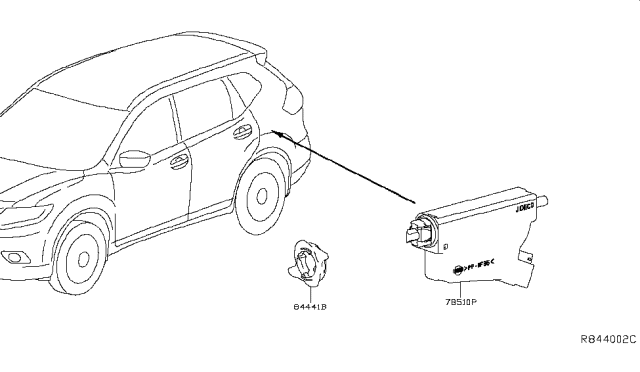 2017 Nissan Rogue Trunk Opener Diagram 2