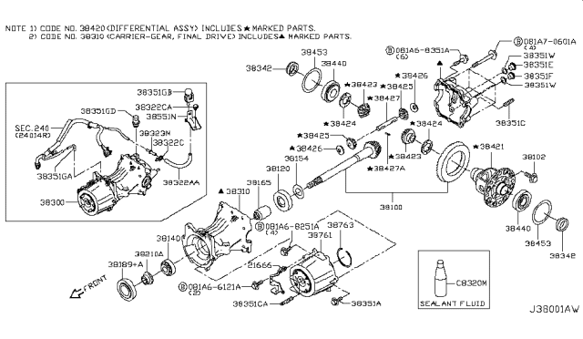 2018 Nissan Rogue Rear Final Drive Diagram 2