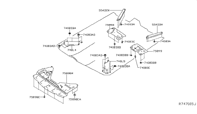 2014 Nissan Rogue Floor Fitting Diagram 2