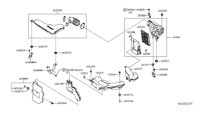 2016 Nissan Rogue Air Cleaner Diagram 1