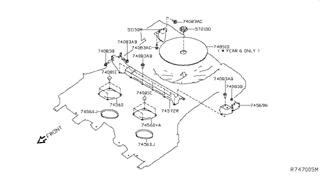 2014 Nissan Rogue Floor Fitting Diagram 4