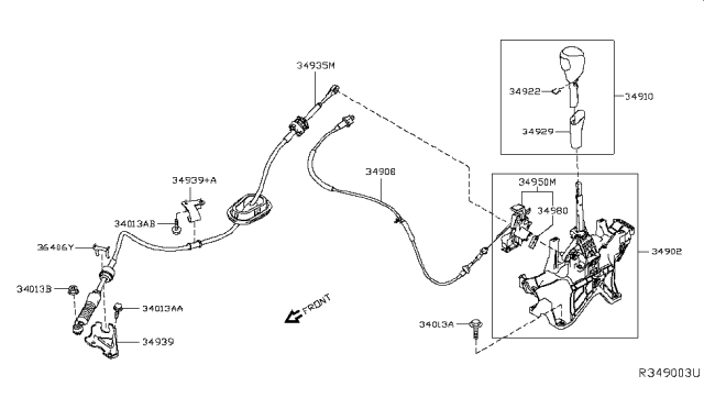 2016 Nissan Rogue Auto Transmission Control Device Diagram 2