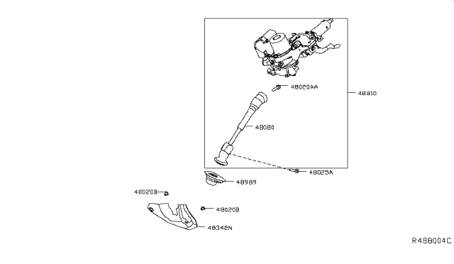 2016 Nissan Rogue Steering Column Diagram