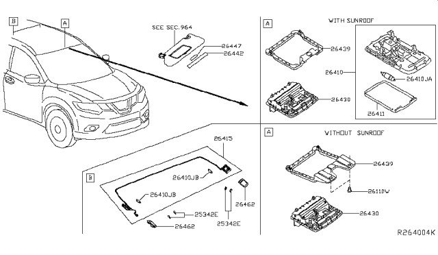 2016 Nissan Rogue Room Lamp Diagram 1