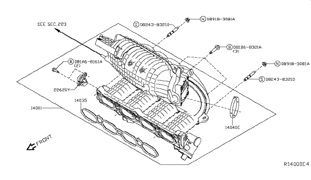 2017 Nissan Rogue US Make Manifold Diagram 3
