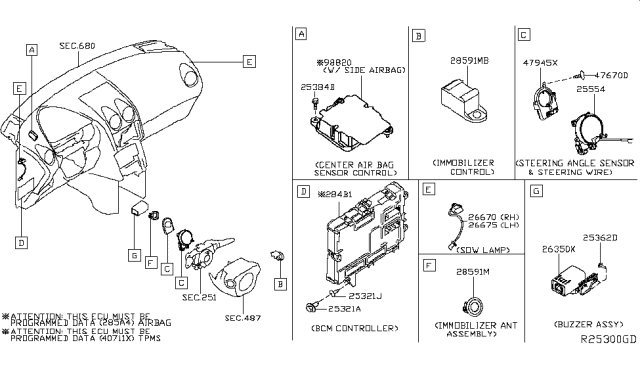 2014 Nissan Rogue Electrical Unit Diagram 4