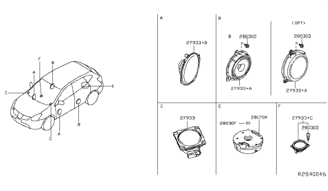 2017 Nissan Rogue Speaker Diagram 2