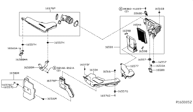 2014 Nissan Rogue Air Cleaner Diagram