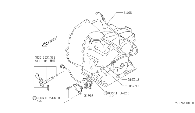 1984 Nissan Pulsar NX Control Switch & System Diagram