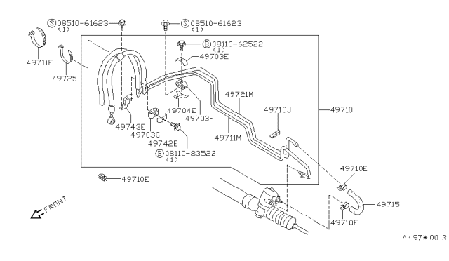 1984 Nissan Pulsar NX Power Steering Piping Diagram 1