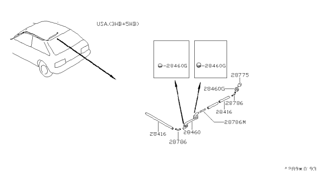 1986 Nissan Pulsar NX Windshield Washer Diagram 2