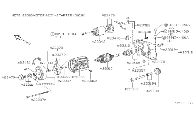 1983 Nissan Pulsar NX Starter Motor Diagram 5