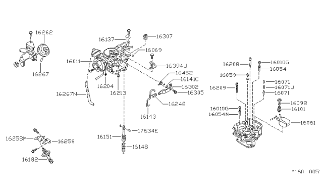 1983 Nissan Pulsar NX Carburetor Diagram 5