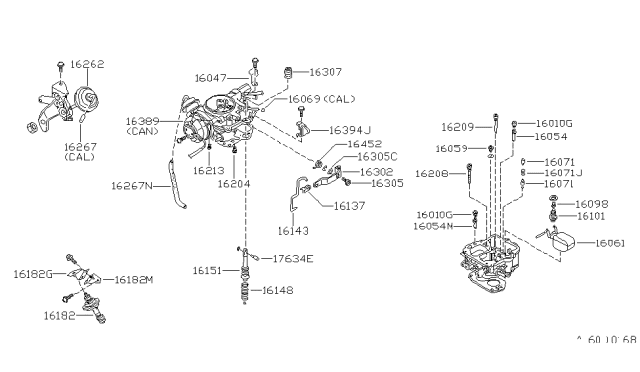 1983 Nissan Pulsar NX Carburetor Diagram 4