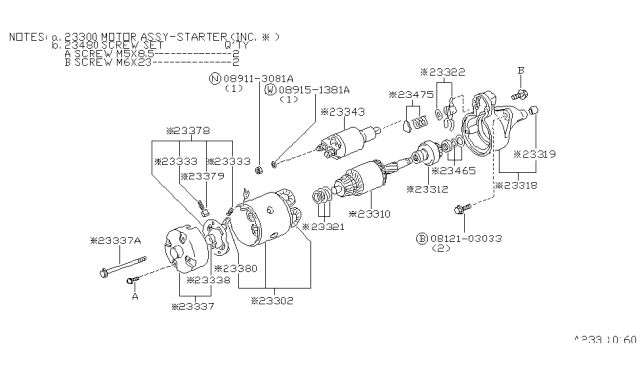 1985 Nissan Pulsar NX Starter Motor Diagram 2