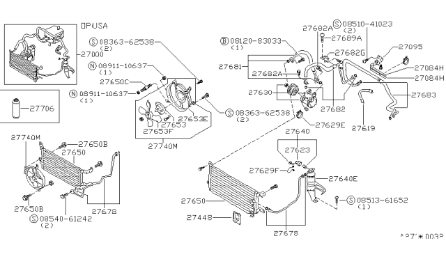 1984 Nissan Pulsar NX Rubber Mount Diagram for 92129-01A00