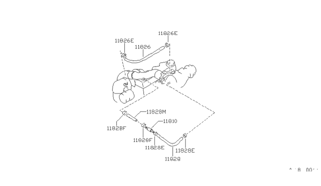 1984 Nissan Pulsar NX Crankcase Ventilation Diagram 1