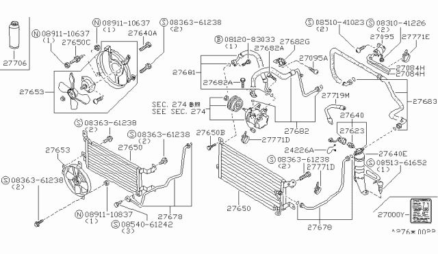 1985 Nissan Pulsar NX Hose-Flex Diagram for 92480-36M00