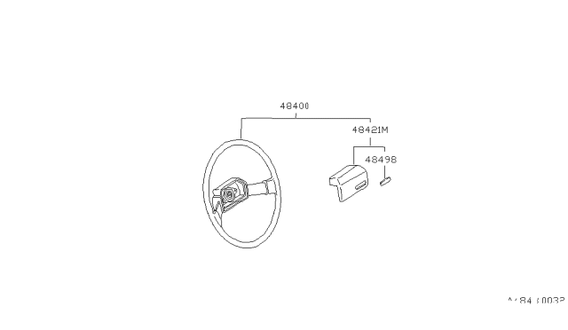 1984 Nissan Pulsar NX Steering Wheel Diagram 3