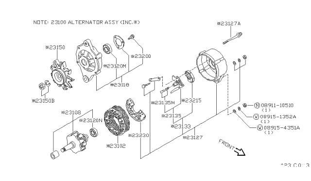 1985 Nissan Pulsar NX Alternator Diagram