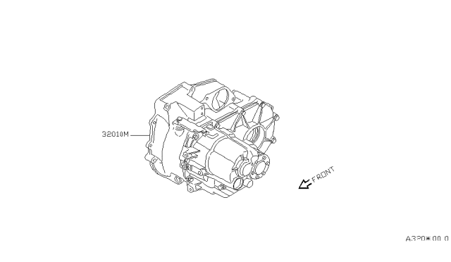 1983 Nissan Pulsar NX Manual Transaxle Diagram for 32010-13A74