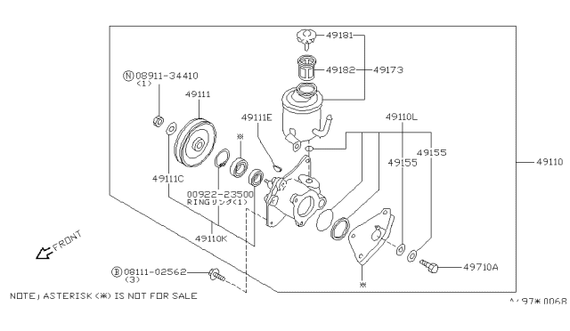 1984 Nissan Pulsar NX Power Steering Piping Diagram 2