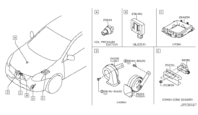 2012 Nissan Rogue Electrical Unit Diagram 1