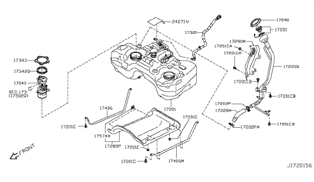 2010 Nissan Rogue Fuel Tank Diagram 2