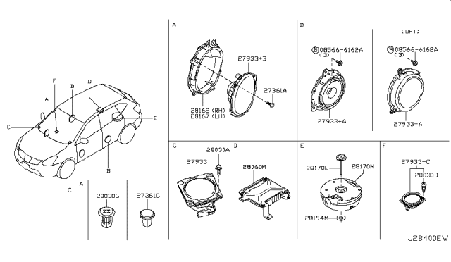 2010 Nissan Rogue Speaker Diagram 2