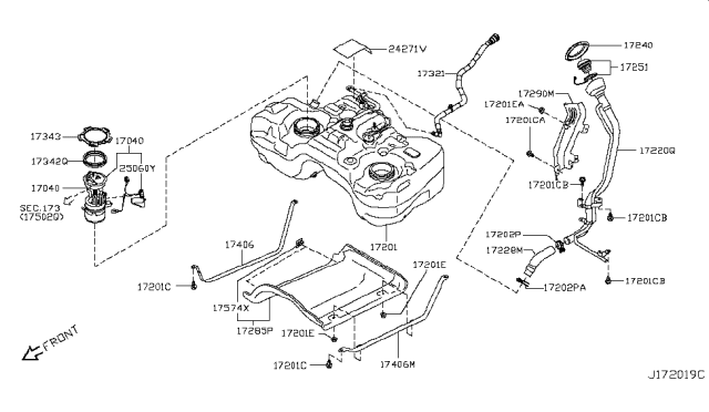 2012 Nissan Rogue Fuel Tank Diagram 1