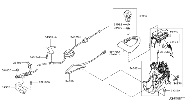 2011 Nissan Rogue Auto Transmission Control Device Diagram 3