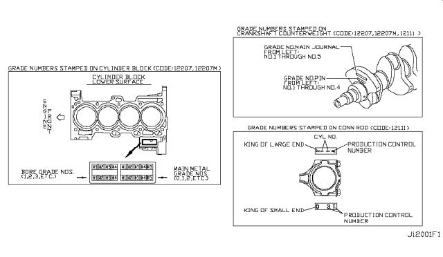 2009 Nissan Rogue Piston,Crankshaft & Flywheel Diagram 5