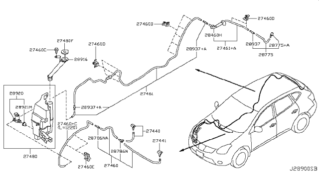 2012 Nissan Rogue Windshield Washer Diagram 2