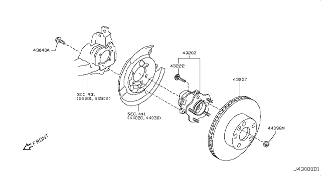 2015 Nissan Rogue Rear Axle Diagram 1