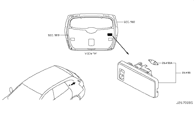 2015 Nissan Rogue Lamps (Others) Diagram