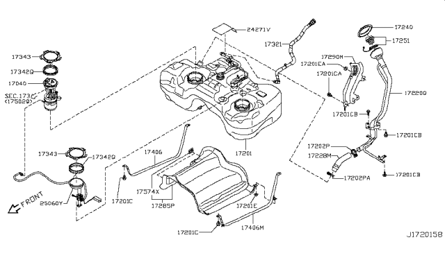 2011 Nissan Rogue Fuel Tank Diagram 4