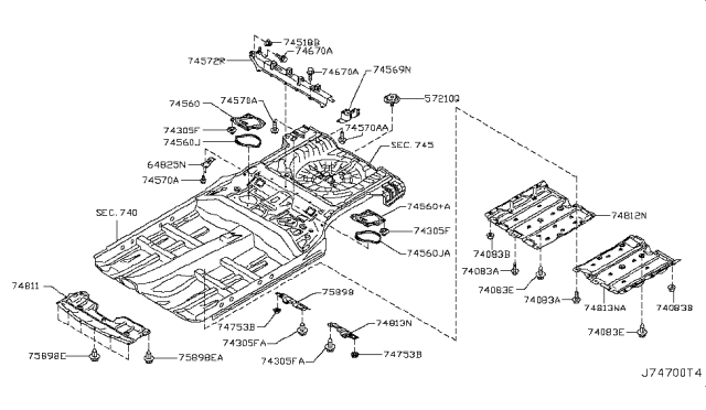 2013 Nissan Rogue Floor Fitting Diagram 2