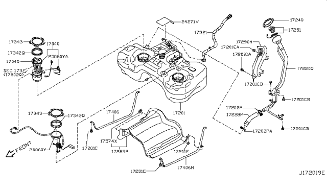 2010 Nissan Rogue Fuel Tank Diagram 3