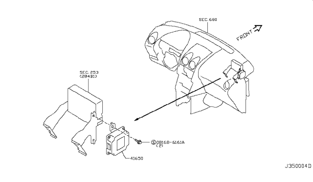 2015 Nissan Rogue Transfer Control Parts Diagram