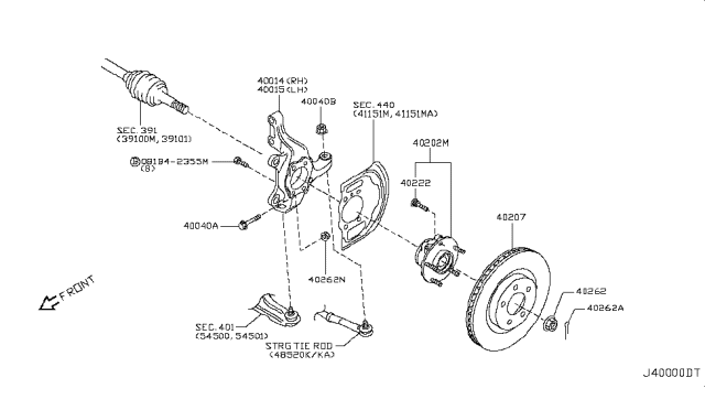 2009 Nissan Rogue Front Axle Diagram 1