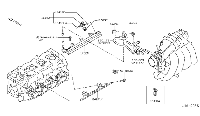 2010 Nissan Rogue Fuel Strainer & Fuel Hose Diagram