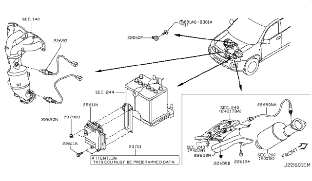 2011 Nissan Rogue Engine Control Module Diagram 1