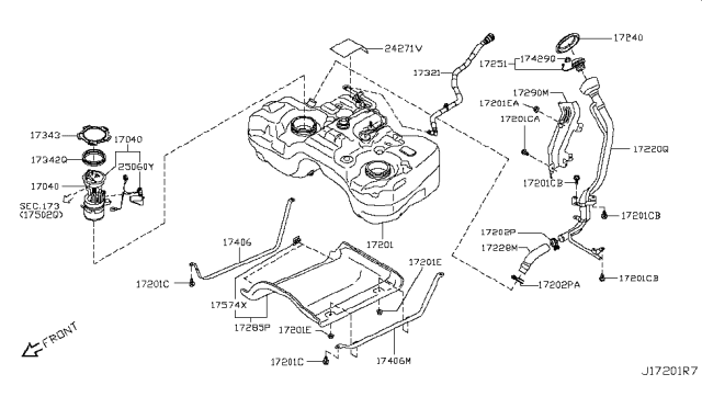 2014 Nissan Rogue Fuel Tank Diagram 2