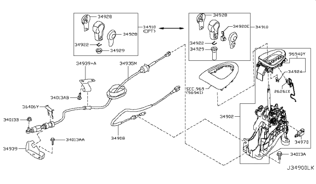 2008 Nissan Rogue Auto Transmission Control Device Diagram 1